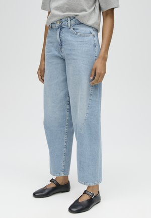 OPUS, MID RISE BARREL - Wide Leg - light lively blue