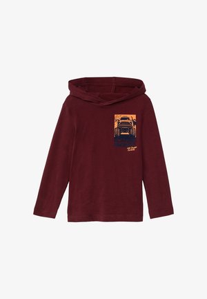 Sweat à capuche - bordeaux