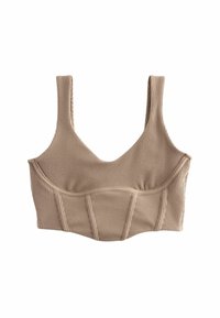 SELF. SCOOP NECK   - Top - taupe
