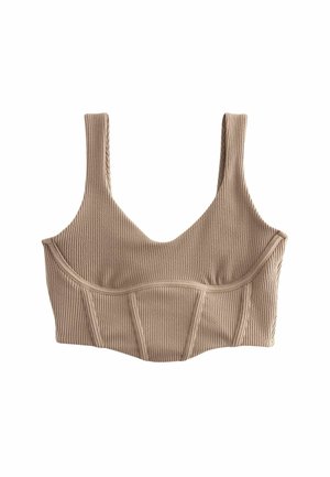 SELF. SCOOP NECK   - Top - taupe