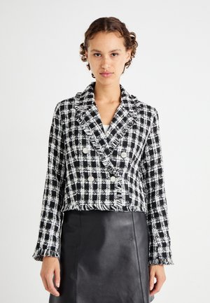 ONLINDIANA BOUCLE - Let jakke / Sommerjakker - black/bright white