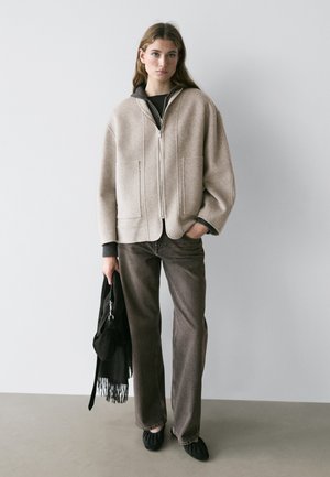 Massimo Dutti ZIP-UP - Leichte Jacke - light grey