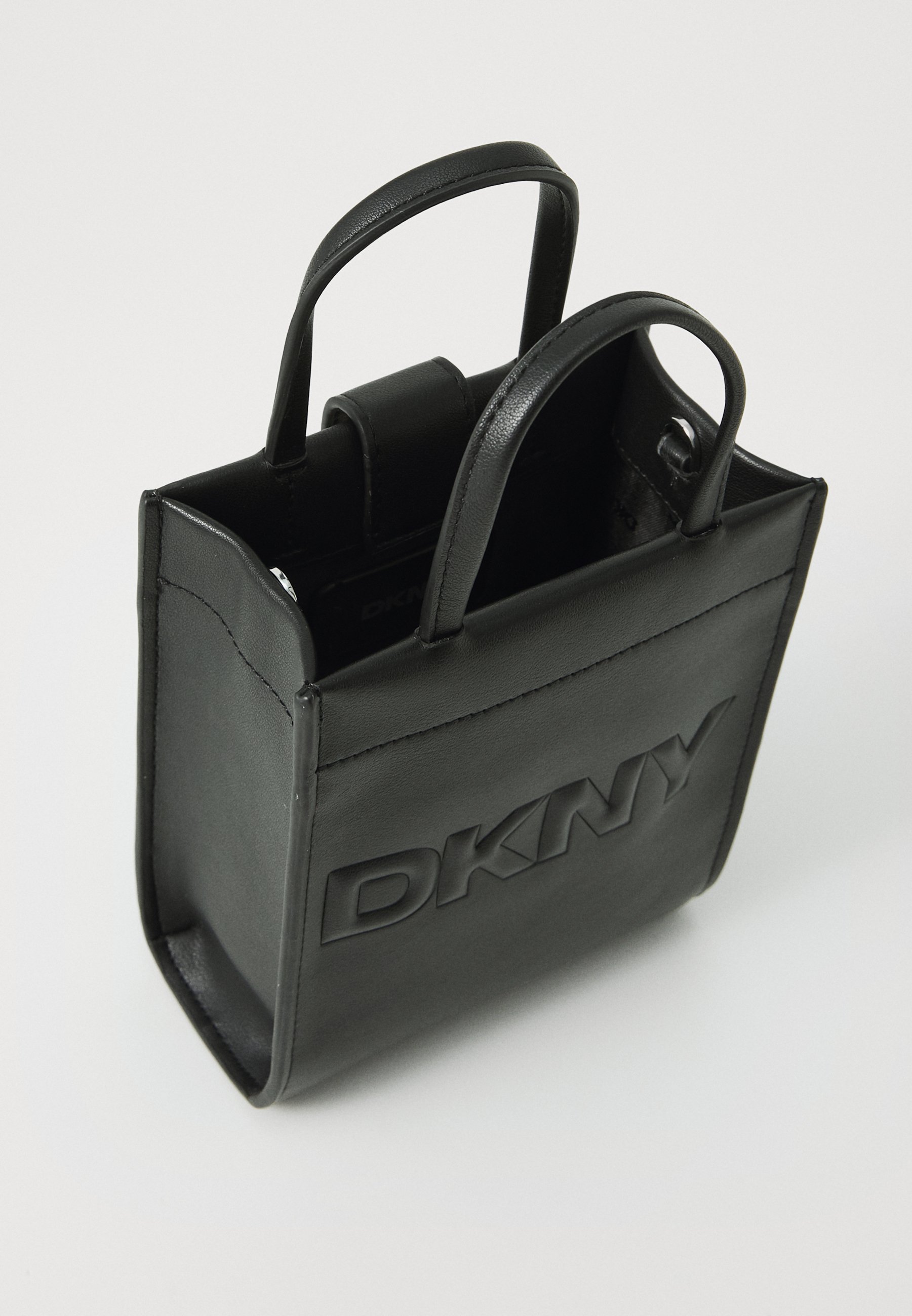 DKNY CARTER MINI TOTE CROSSBODY - Handbag - black - Zalando