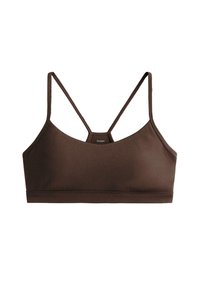 LIGHT-SUPPORT COMFORTLUX WITH CUPS - Sport-BH mit leichter Stützkraft - brown