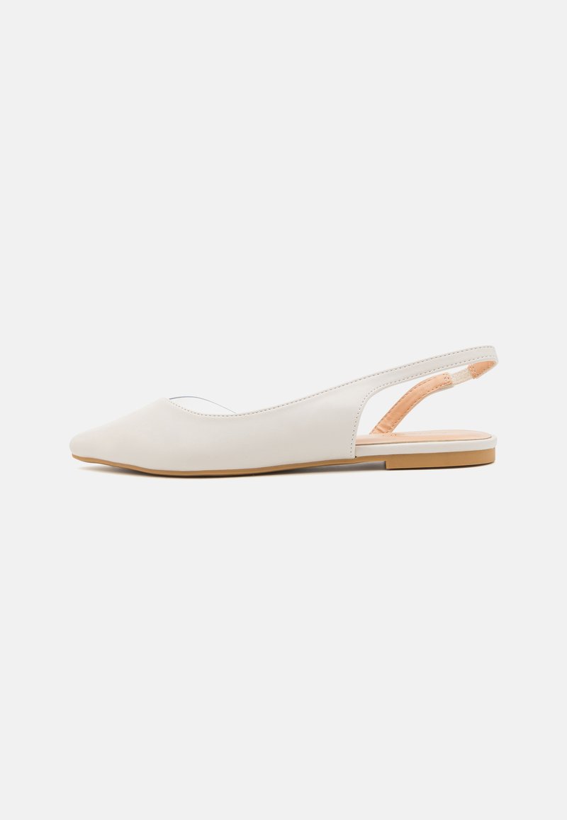 Anna Field Takaa avoimet ballerinat - white