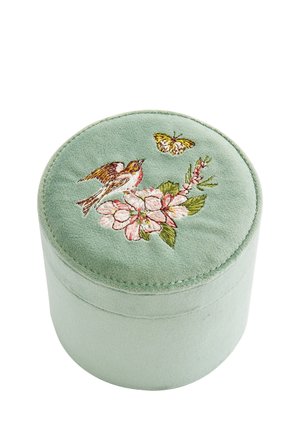Song Bird Embroidered Jewellery Box - Other accessories - green