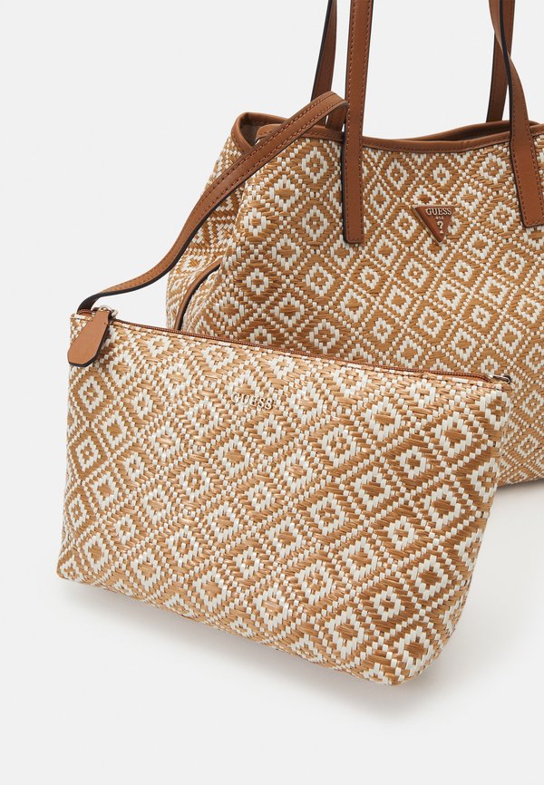 VIKKY SET - Tote bag - cognac2