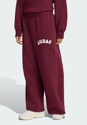 adidas Sportswear, ADIDAS WOMEN 3 STRIPES PANT - Teplákové kalhoty - maroon off white