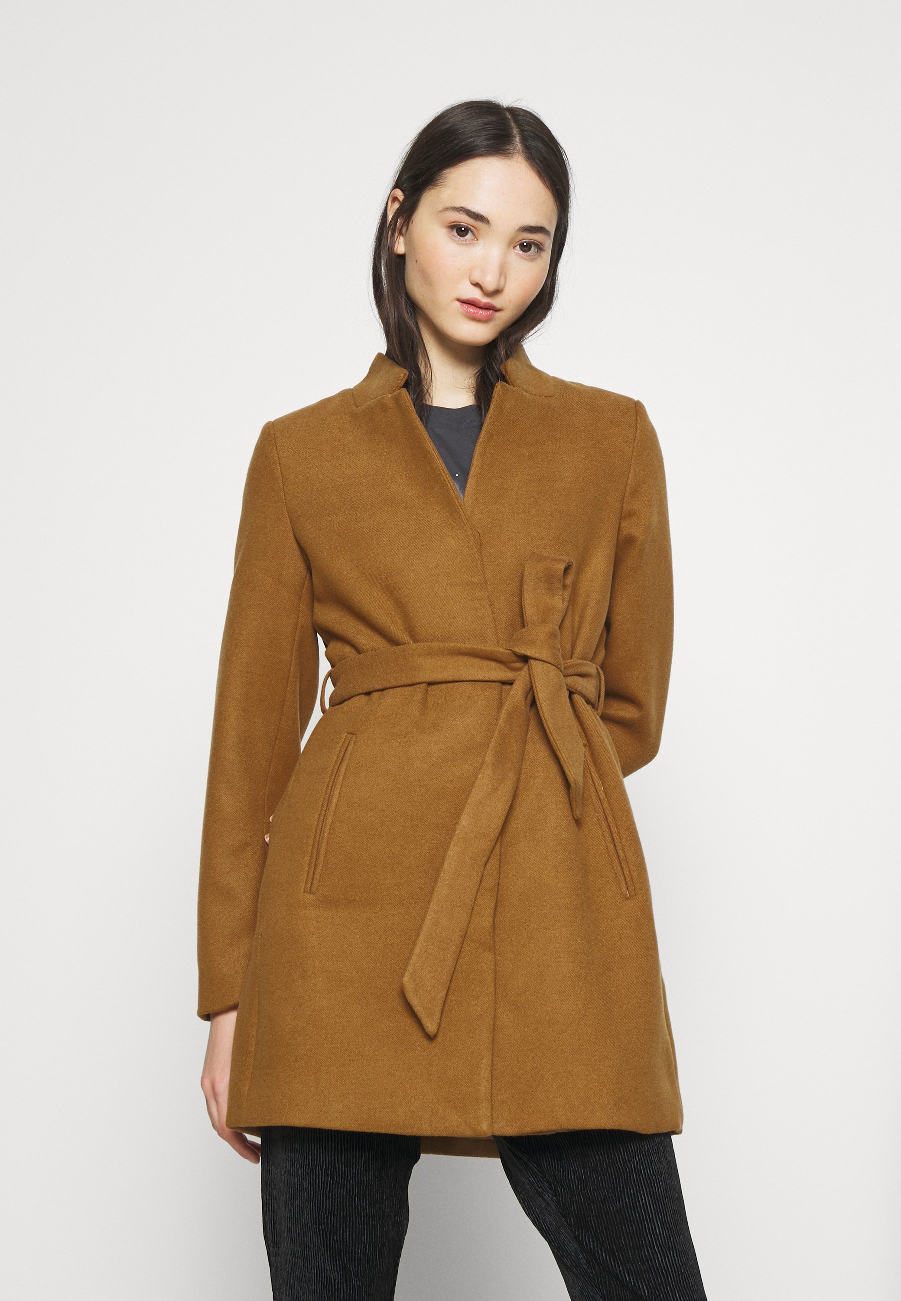 vero moda camel coat