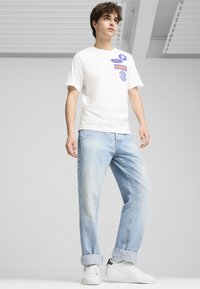 Puma SMASH 3.0 UNISEX - Sportcipő - white-galactic gray