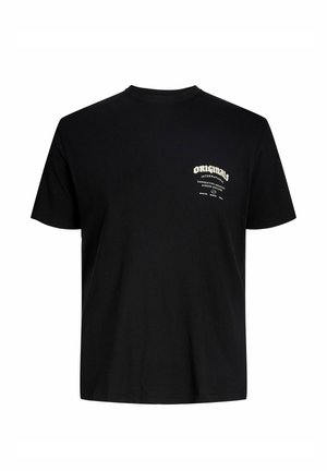 JORMEADOWS TYPO TEE CREW NECK - T-Shirt print - black