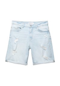 RIPPED BERMUDA  - Farmer rövidnadrágok - light blue denim