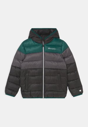 COLOR BLOCK JACKET UNISEX - Giacca invernale - black/green/dark grey