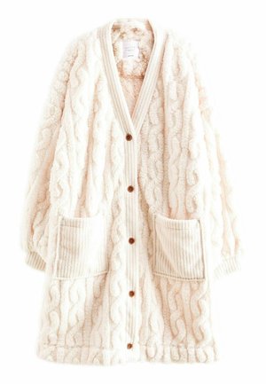 CABLE  REGULAR FIT - Strickjacke - cream