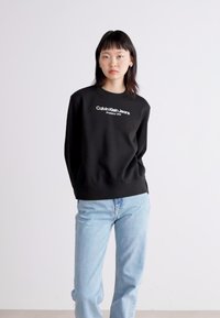 Calvin Klein Jeans INSTITUTIONAL GRAPHIC - Melegítőfelső - black