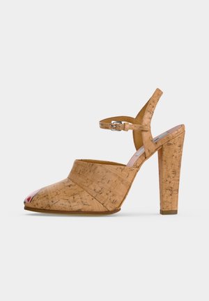 MOSCHINO SCARPA DONNA - Kõrge kontsaga kingad - naturale