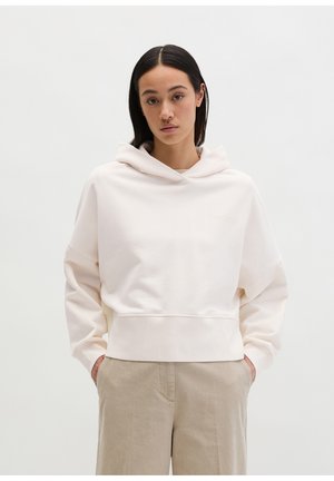 RELAXED - Kapuzenpullover - white cotton