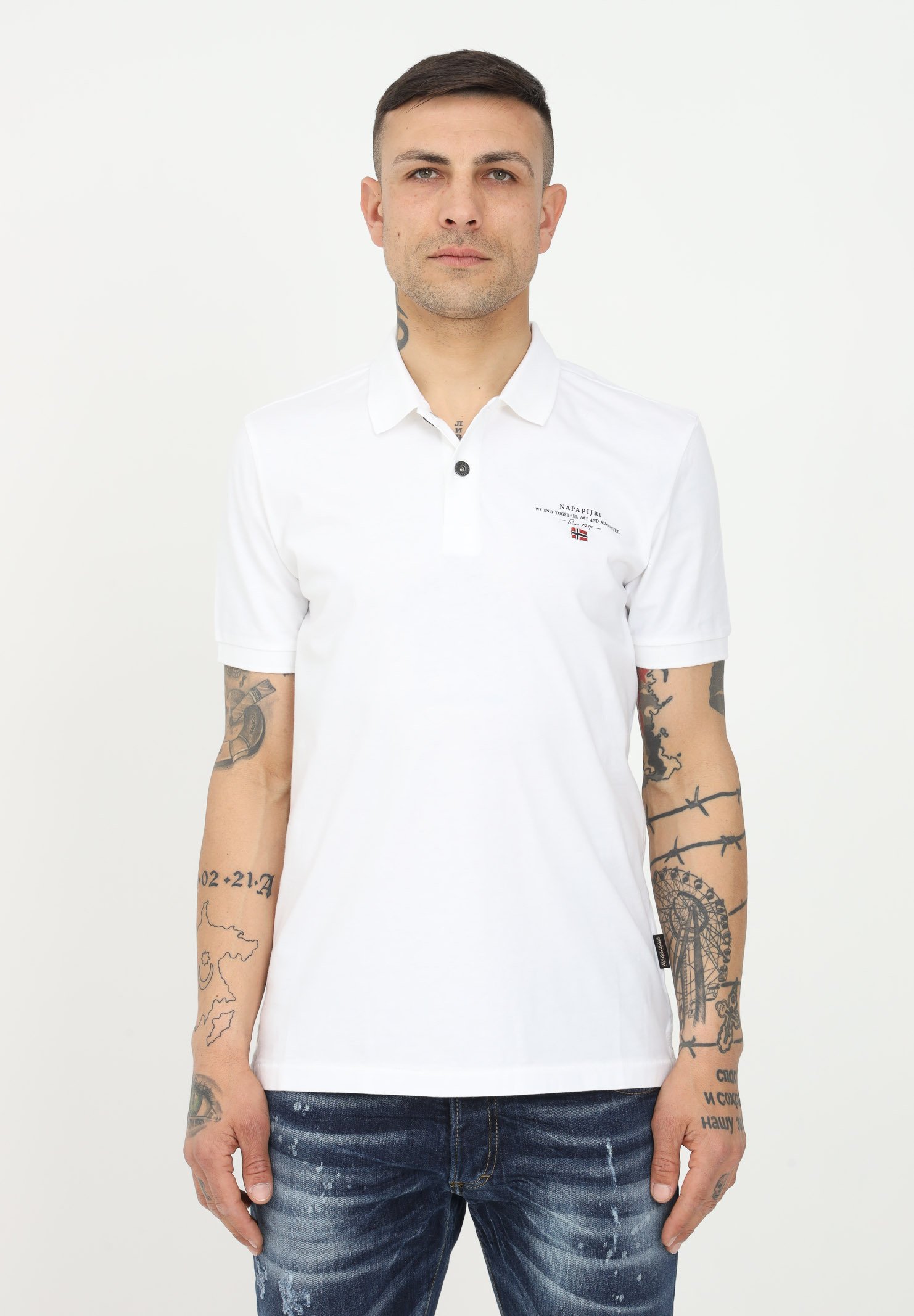 Napapijri Polo shirt - bright white 