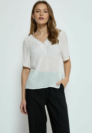 Desires MILA SHORT SLEEVE - Blouse - gardenia