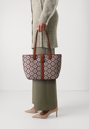 FLOWER MEDIUM OPEN TOTE - Handbag - burgundy multi