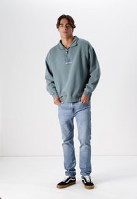 Rip Curl QUEST ZIP CREW UNISEX - Sweatshirt - blue stone