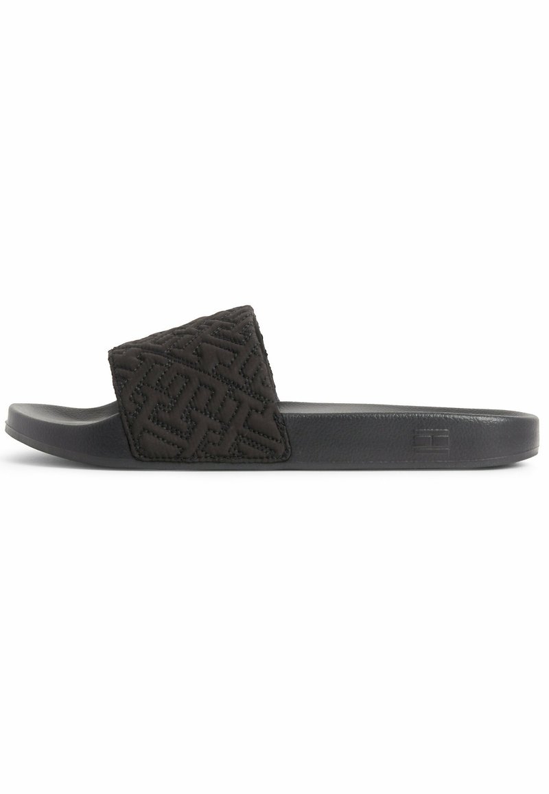 Tommy Hilfiger ELEVATED QUILTED MONOGRAM Pool slides black Zalando