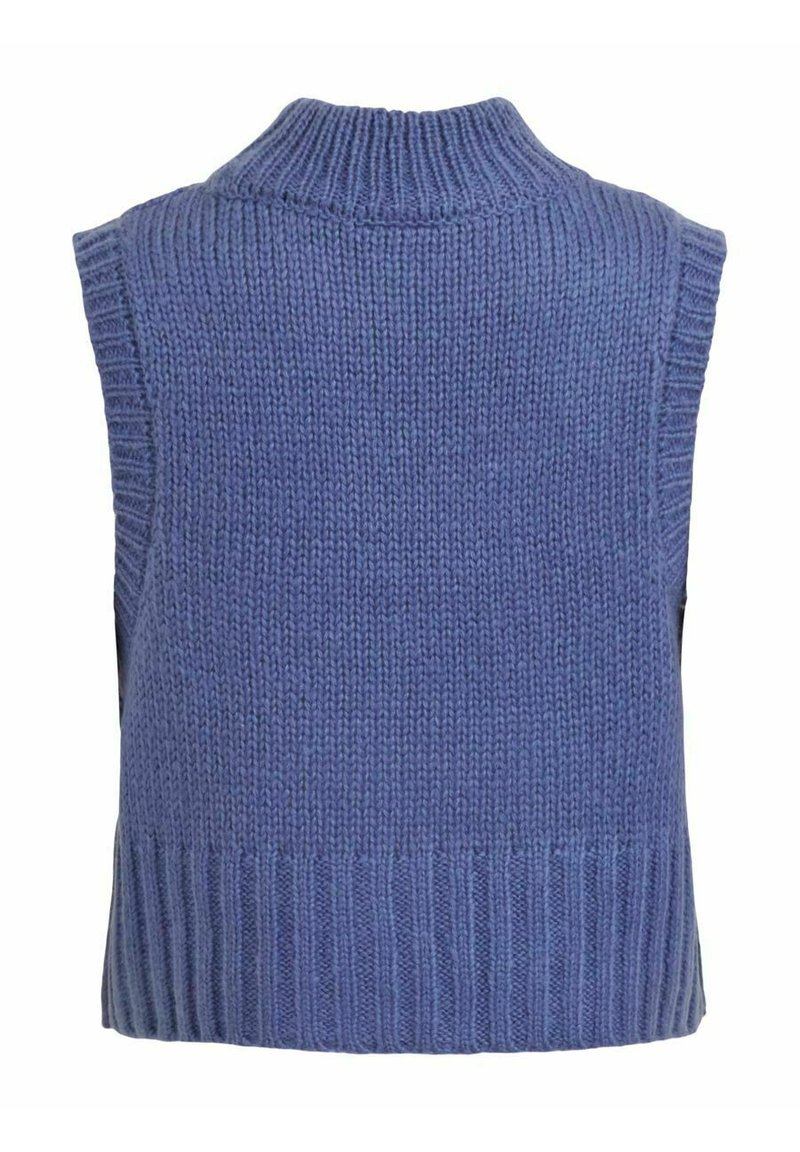 Damen Strickjacken | Vila VINELLE O NECK Strickpullover colony blue/blau - EK33365 Damen Strickjacken | Vila VINELLE O NECK Strickpullover colony blue/blau - EK33365