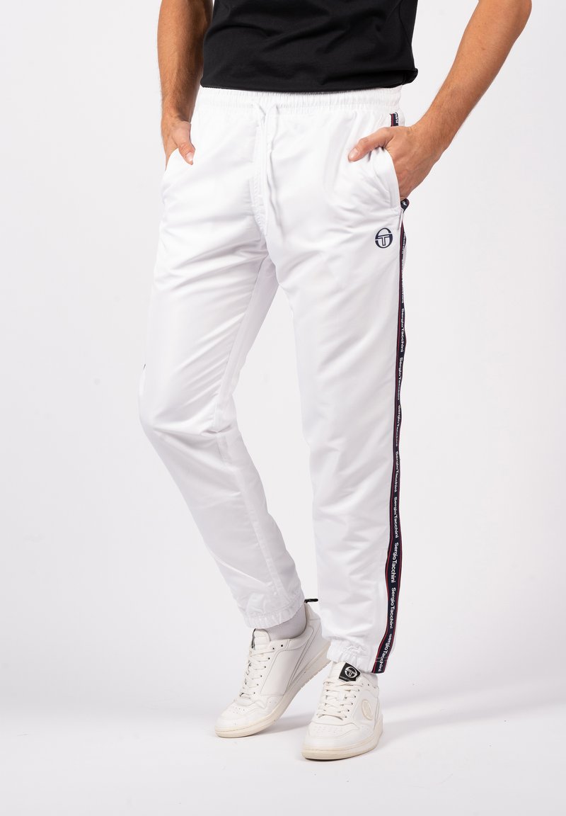 Sergio Tacchini - MERIDIANO  - Tygbyxor - white navy, Förstora