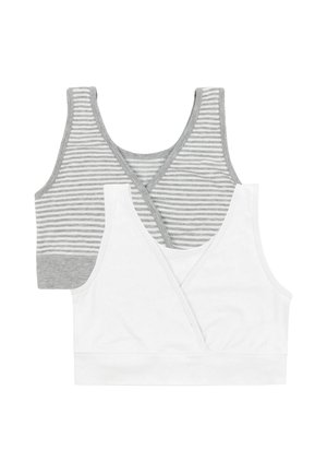 Seraphine, MATERNITY & NURSING 2 PACK SLEEP BRA - Nursing bra - grey stripe white