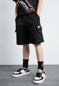 Nike Sportswear - CLUB UNISEX - Šortky - black/white Miniatura obrázku 1