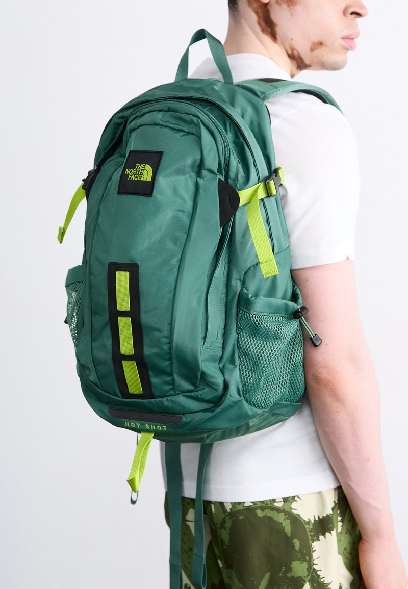 north face backpack green and yellow THE Borealis Commuter Laptop Backpack, Forest Olive/TNF Black-NPF, One Size Spacious internal The North Face Backpacks For