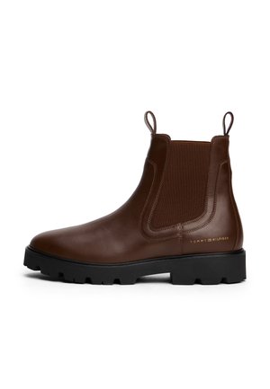 TOMMY HILFIGER LTHR LOW CHELSEA - Stiefel - legacy brown