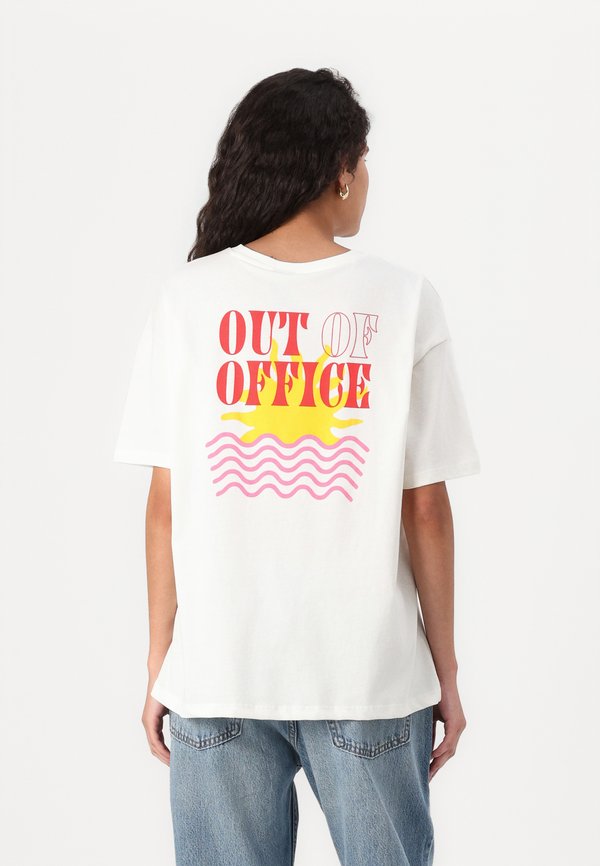 PCMISTY SUMMER TEE - Print T-shirt - cloud dancer