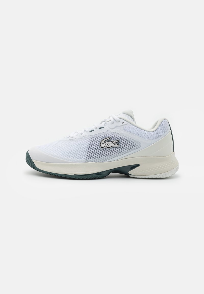 Lacoste Sport TECH POINT Clay court tennis shoes white/dark green