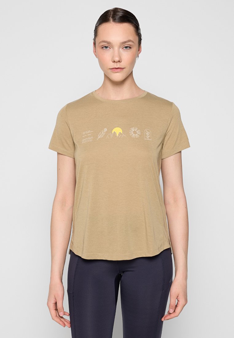 Dolomite T-shirt print lichtbruin