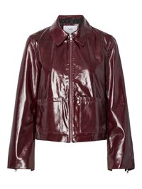 YASBORDEA  - Leather jacket - port royale