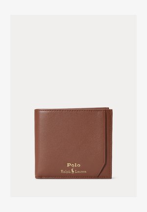 Polo Ralph Lauren SMOOTH LEATHER BILLFOLD COIN WALLET UNISEX - Portofel - saddle
