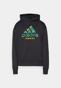 adidas Performance JAMAICA JFF SZN DK HOODIE - Džemperis ar kapuci - black