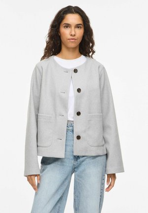 VIFEMKE GEKNÖPFTE - Sommerjakke - light grey melange