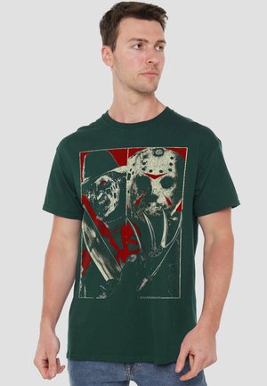 Cotton Soul, FREDDY VS JASON/VS - T-Shirt print - dark green
