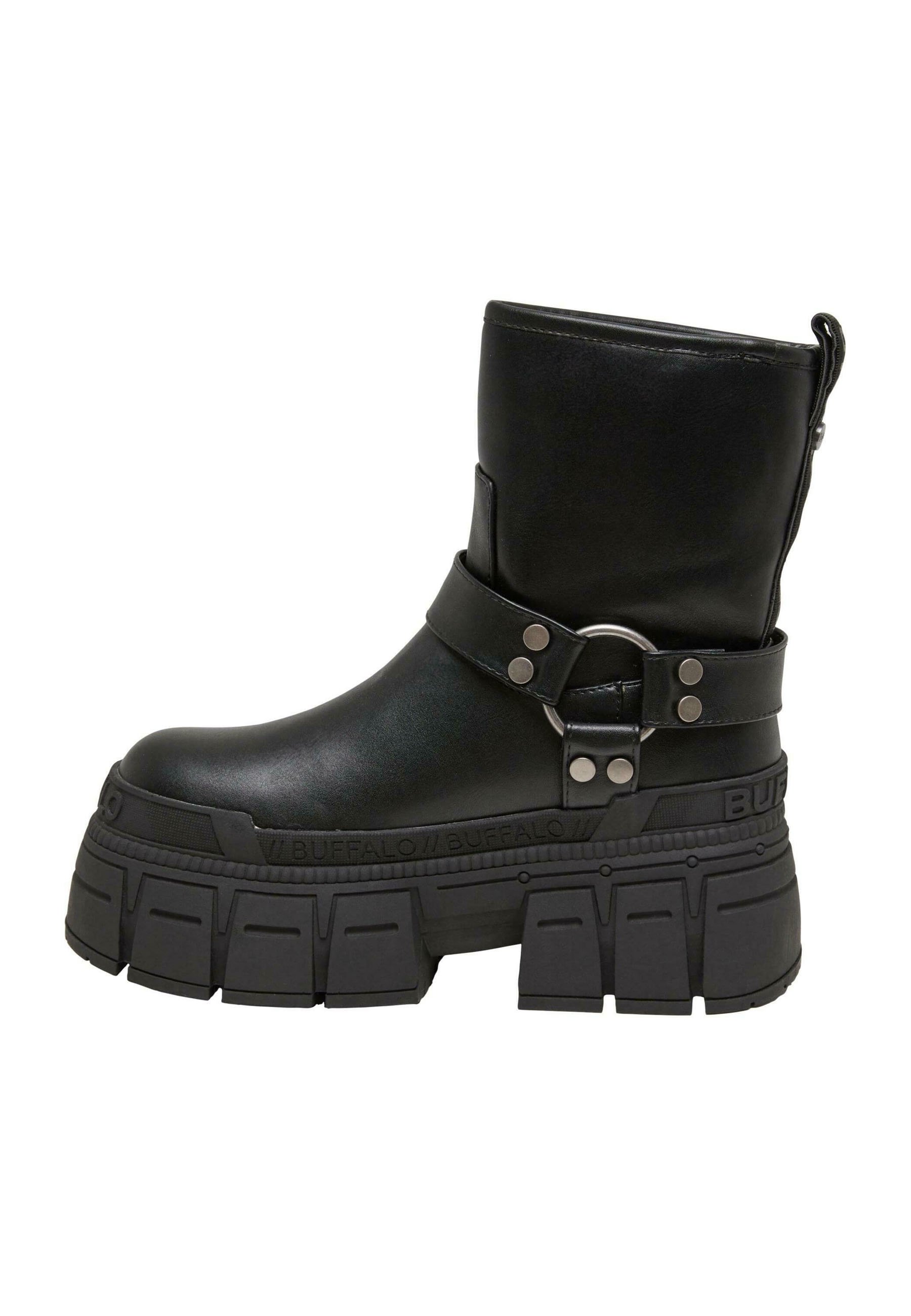 Buffalo GOSPHER - Cowboy/biker ankle boot - black - Zalando