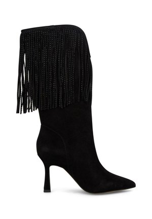 High heeled boots - black