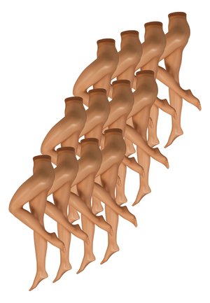 12-PACK FEINSTRUMPFHOSE - Punčocháče - bronze