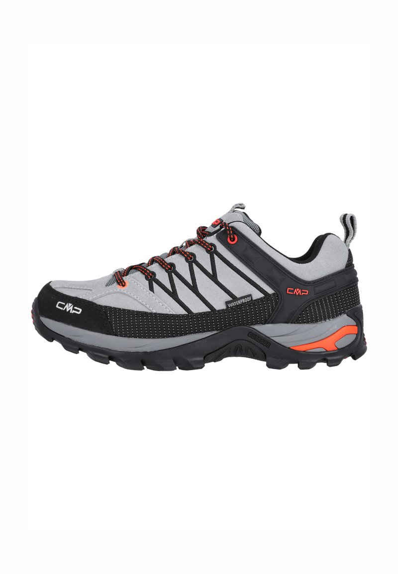 CMP RIGEL LOW TREKKING SHOES WP - Hikingsko - cemento nero