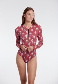 MIT KRAGEN REISSVERSCHLUS - Maudymosi kostiumėlis - rot