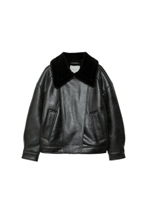 REVERSIBLE - Kunstlederjacke - black