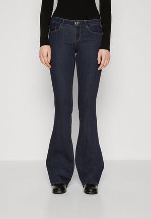 ONLHELLA LOW RETRO FLARED - Džíny Bootcut - dark blue denim