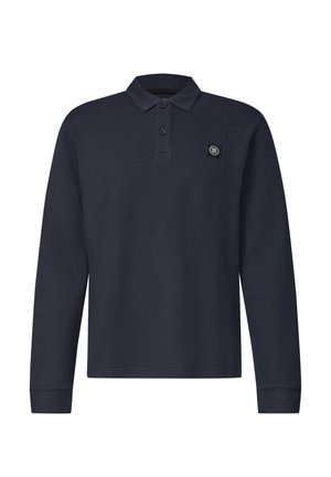Street One MEN, LANGARM POLOSHIRT IN WAFFELSTRUKTUR - Polo - dark ink blue