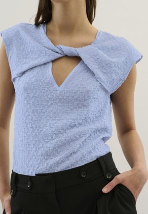 Blouse - mottled blue