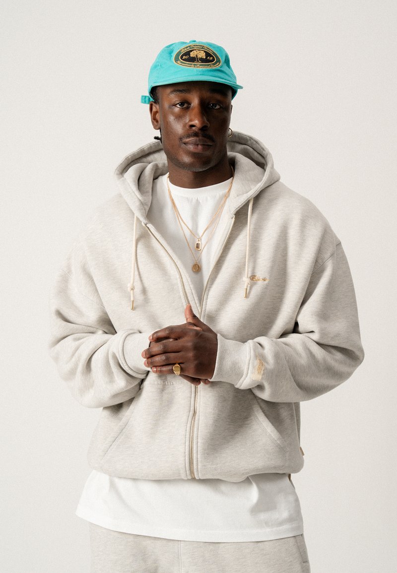 BLKVIS SCRIPT ZIP UNISEX - Sweat zippé - light grey heather